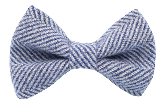 Herringbone Bow Tie Navy