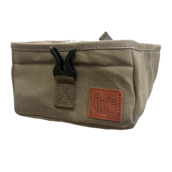 Collapsible Food Bowl Khaki